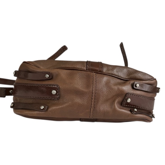 Gryson Italy Brown Leather Saddle Bag - Picture 4 of 15